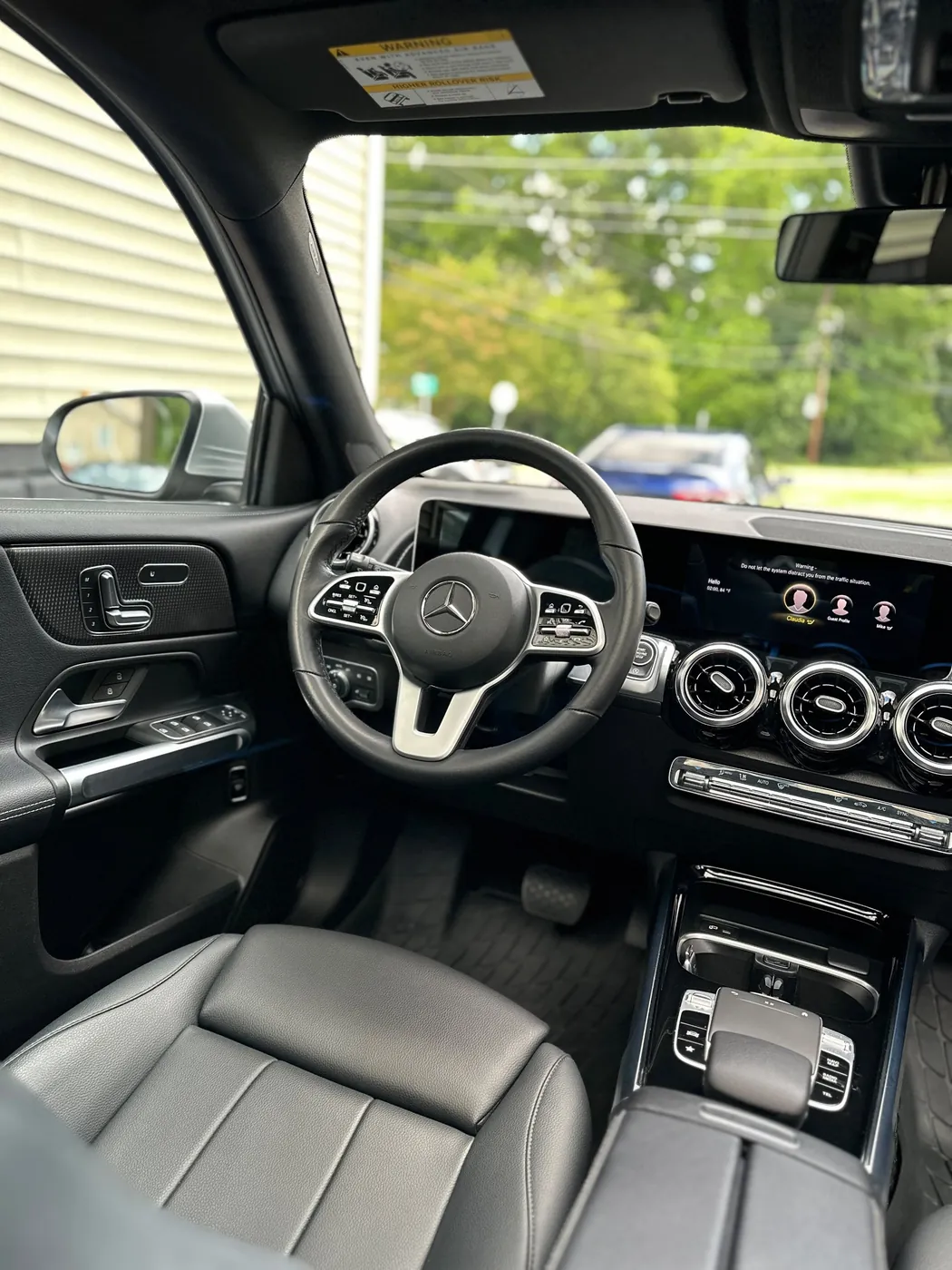 Mercedes interior after an interior detail